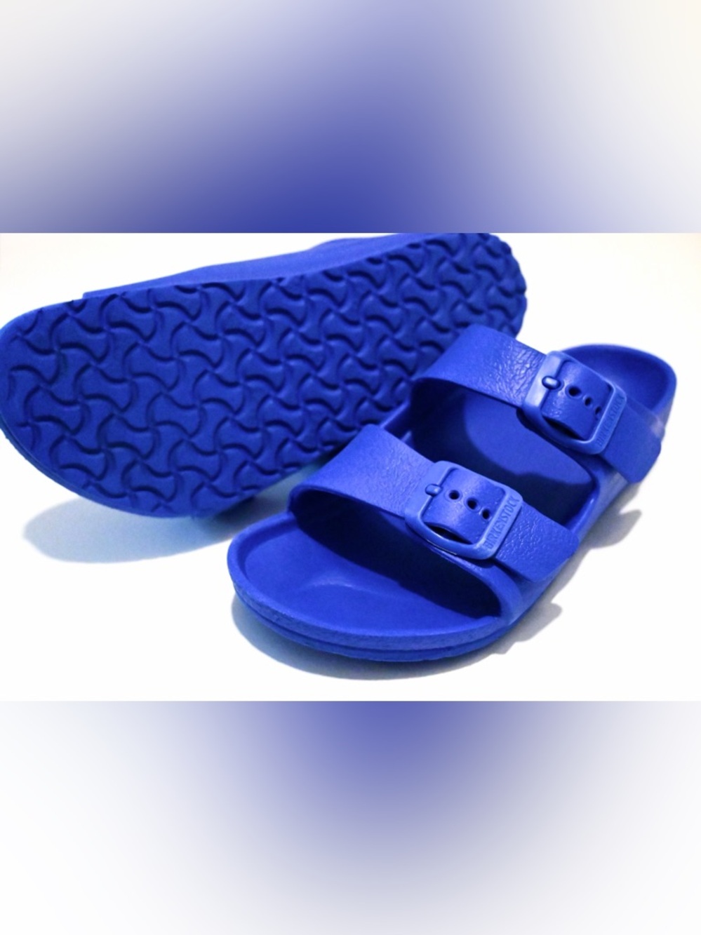 Birkenstock Arizona EVA Sandals Blue Waterproof Unisex ☀️ Size Youth 1 - Picture 5 of 8